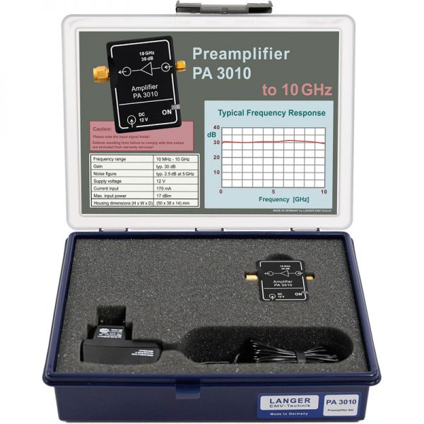 Przedwzmacniacz PA 3010 10 MHz – 10 GHz